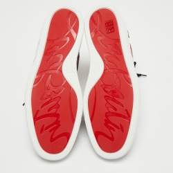 Christian Louboutin Tricolor Leather Vida High Top Sneakers Size 42