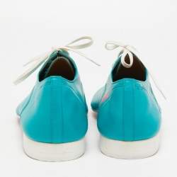 Christian Louboutin Green Leather Lace Up Oxfords Size 42