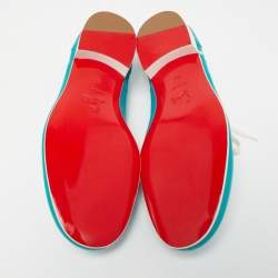 Christian Louboutin Green Leather Lace Up Oxfords Size 42