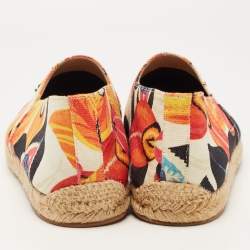 Christian Louboutin Multicolor Floral Canvas Nanou Orlato Espadrille Flats Size 42