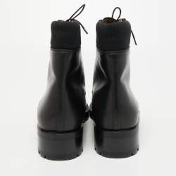 Christian Louboutin Black Leather Trapman Boots Size 43 
