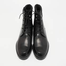 Christian Louboutin Black Leather Trapman Boots Size 43 