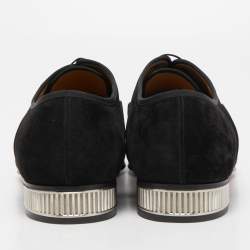 Christian Louboutin Black Leather and Fabric Daviol Derby Size 43