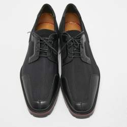 Christian Louboutin Black Neoprene, Leather and Fabric Mika Sky Derby Size 42.5 
