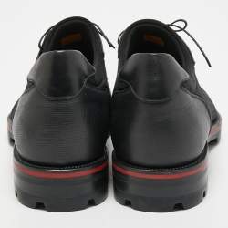 Christian Louboutin Black Neoprene, Leather and Fabric Mika Sky Derby Size 42.5 