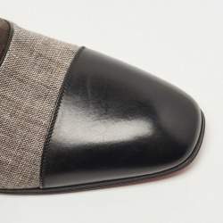 Christian Louboutin Tricolor Leather and Canvas Greggo Oxfords Size 41.5