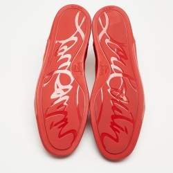 Christian Louboutin Red suede Louis High Top Sneakers Size 44.5