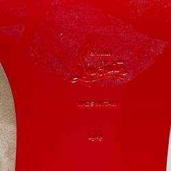 Pre Owned Christian Louboutin Grey Suede Chelsea Boots Size 44