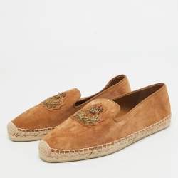 Christian Louboutin Brown Suede Nanou Orlato Espadrille Flats Size 39