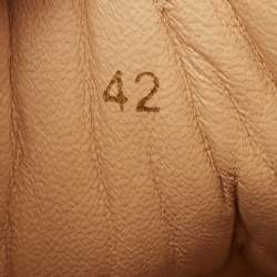 مملوكة مسبقًا حذاء رياضي كريستيان لوبوتان لويز جلد وسويدي متعدد الألوان بعنق مرتفع مقاس 42