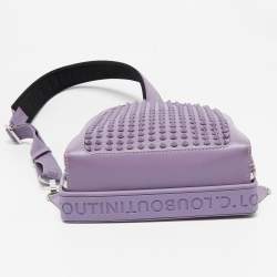Christian Louboutin Lavender Leather and Rubber Loubifunk Backpack