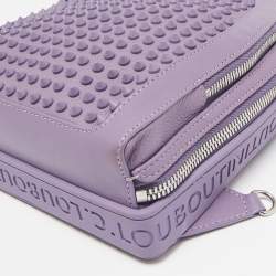 Christian Louboutin Lavender Leather and Rubber Loubifunk Backpack