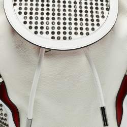Christian Louboutin White Leather Explorafunk Backpack