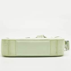Pre Owned Christian Louboutin Mint Green Leather Ruisbuddy Crossbody Bag