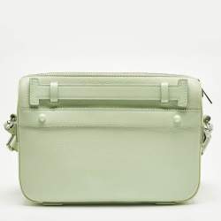 Pre Owned Christian Louboutin Mint Green Leather Ruisbuddy Crossbody Bag