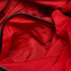 مملوكة مسبقًا Christian Louboutin Crest Logo Patch Black/Grey Fabric and Mix Leather Tote