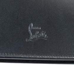 Christian Louboutin Black Spiked Leather Alexis Document Holder