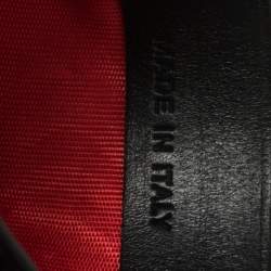 Pre Owned Christian Louboutin Black Leather Studded Kios Card Holder