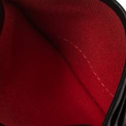 Pre Owned Christian Louboutin Black Leather Studded Kios Card Holder