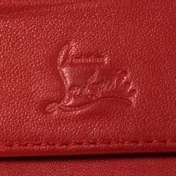 Christian Louboutin Black Leather Clipsos Studded Bifold Wallet