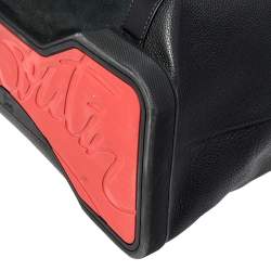 Christian Louboutin Black Nubuck and Leather Bagdamon Duffle Bag