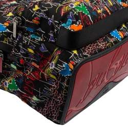 Christian Louboutin Multicolor Backloubi Graffiti Nylon & Leather Backpack