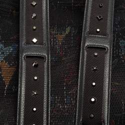 Christian Louboutin Multicolor Backloubi Graffiti Nylon & Leather Backpack