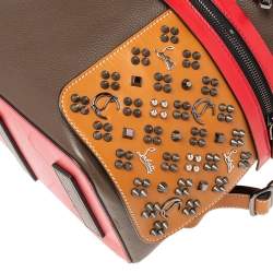 Christian Louboutin Multicolor Leather Spiked Apoloubi Backpack