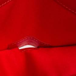 Pre Owned Christian Louboutin Black/Red Leather and Rubber Coolcard Sneakers Wallet