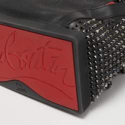 Christian Louboutin Black/Red Leather Studded Explorafunk Backpack