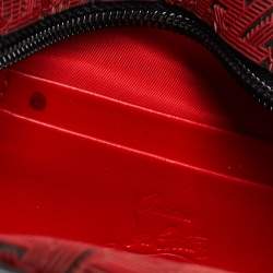 Christian Louboutin Red Rubber Blaster Toilerty Pouch