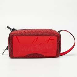 Christian Louboutin Red Rubber Blaster Toilerty Pouch