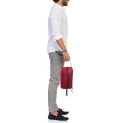 Christian Louboutin Red Rubber Blaster Toilerty Pouch