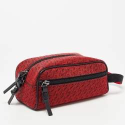 Christian Louboutin Red Rubber Blaster Toilerty Pouch