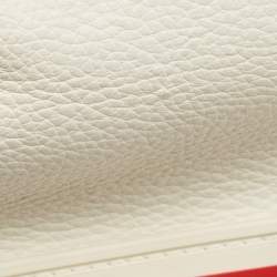 Christian Louboutin White/Red Leather Explorafunk Backpack