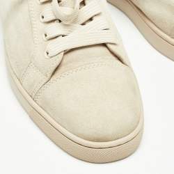 Christian Louboutin Grey Suede Louis Junior Sneakers Size 39 
