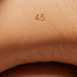 Pre Owned  Christian Louboutin Brown Suede Louis Orlato High Sneakers Size 45