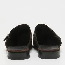 Christian Louboutin Brown Suede Muloman Mules Size 42