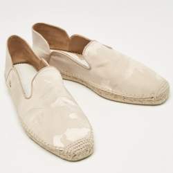 Christian Louboutin Beige Camouflage Canvas and Leather Espadon Espadrilles Size 42