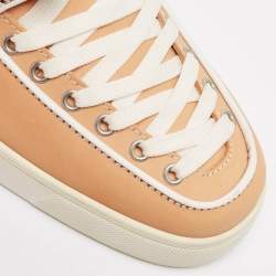 Christian Louboutin Multicolor Leather Lace Up Sneakers Size 45
