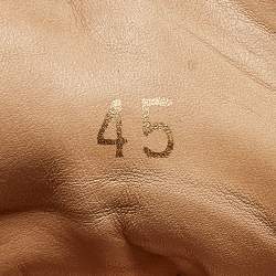 Pre Owned Christian Louboutin Black Leather Louis High Top Sneakers Size 45