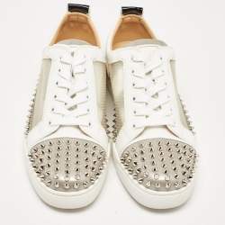 Christian Louboutin Multicolor Patent Leather Sosoxy Junior Spikes Sneakers Size 42
