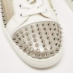 Christian Louboutin Multicolor Patent Leather Sosoxy Junior Spikes Sneakers Size 42