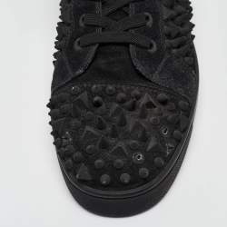 Christian Louboutin Black Suede Louis Pik Pik Sneakers Size 45.5