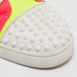 Christian Louboutin Multicolor Leather Louis Spikes High Top Sneakers Size 43.5