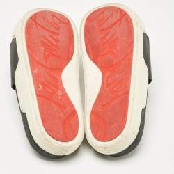 Christian Louboutin Black Leather Beau Pool Slide Sandals Size 41.5