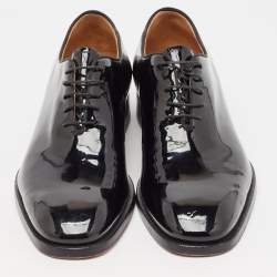 Christian Louboutin Black Patent Leather Corteo Oxfords Size 41