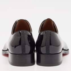 Christian Louboutin Black Patent Leather Corteo Oxfords Size 41