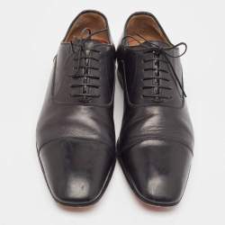 Christian Louboutin Black Leather Greggo Oxfords Size 40.5