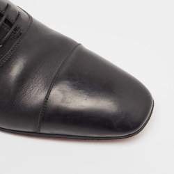 Christian Louboutin Black Leather Greggo Oxfords Size 40.5